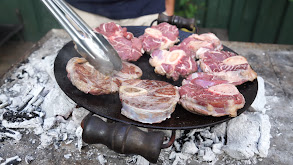Osobuco con polenta, tarta gallega y bombas de langostinos thumbnail